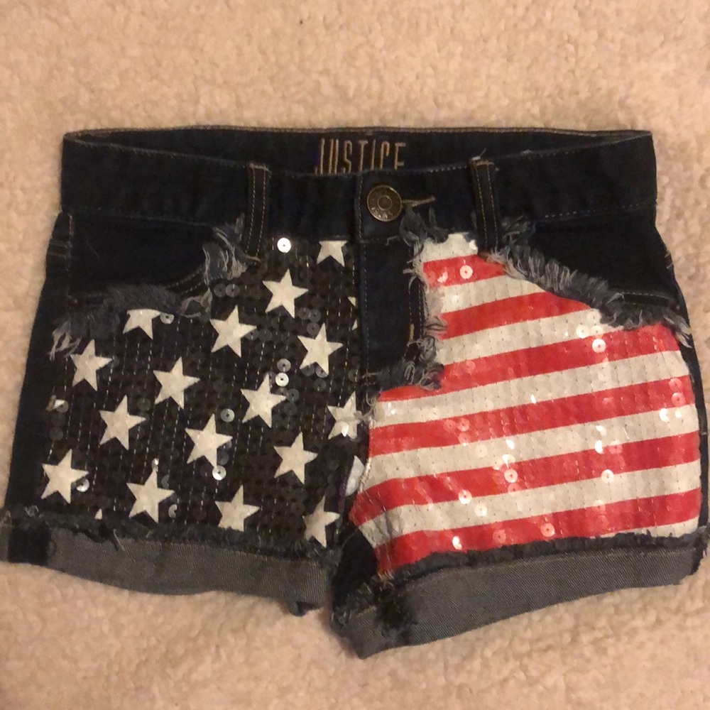 Blue jean shorts